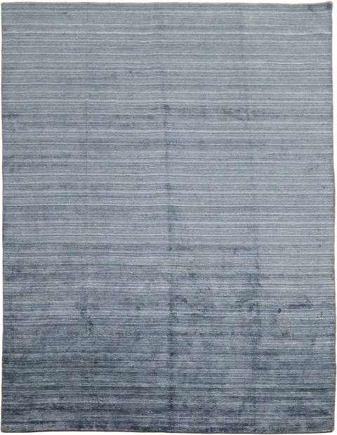Gradient Blue Wool Area Rug for Contemporary Home Décor 9'x12'