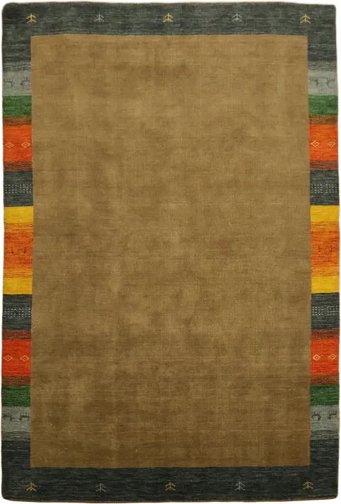 Brown Gabbeh Tribal Area Rug 7x10