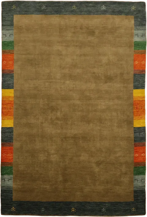 Brown Gabbeh Area Tribal Rug 7x10