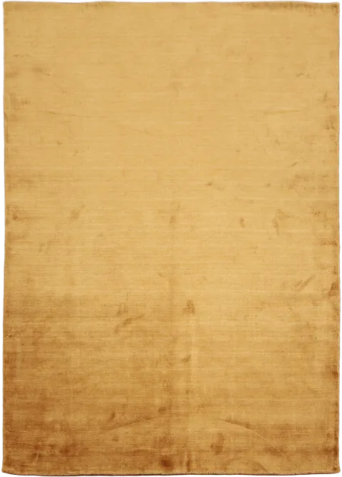 Solid Pattern Modern Silk Orange Gabbeh Oriental Area Rug 6x8