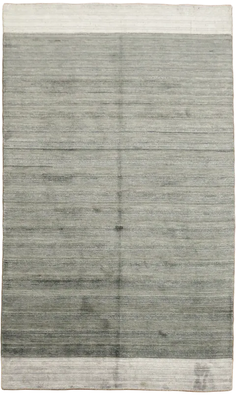Gabbeh Area Rug in Gray Tones 5x8