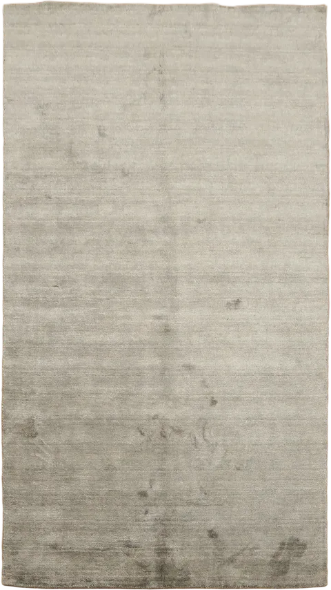 5x8 Hand-Knotted Gray Gabbeh Wool Area Rug