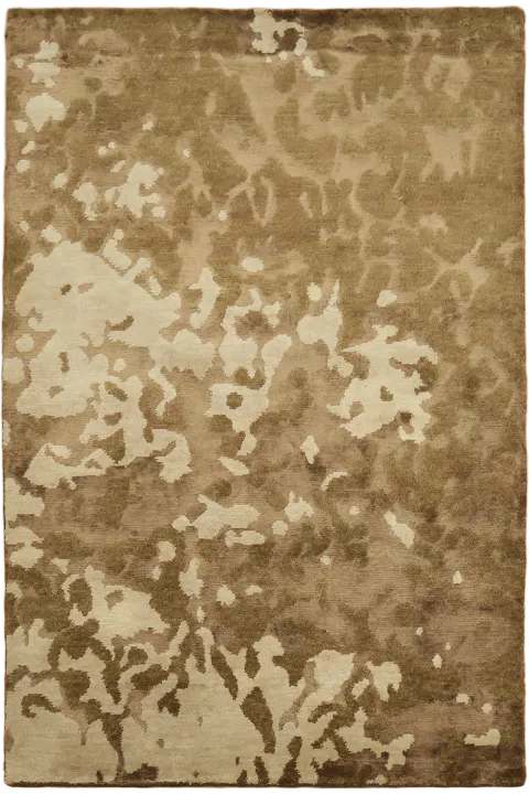 Nepalese Hand-Knotted Rug in Brown Tones 4x6