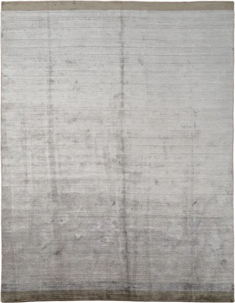 Elegant Gray Silk Gabbeh Area Rug 9x12