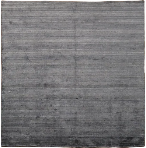 Contemporary Dark Blue Square Gabbeh Rug for a Calm and Minimalist Space 8x8