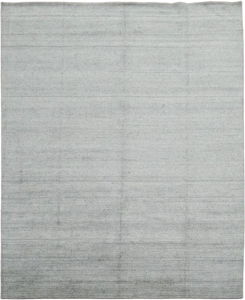 Elegant Light Blue with Gray Undertone Gabbeh Rug for a Minimalist Home Aesthetic 10x12