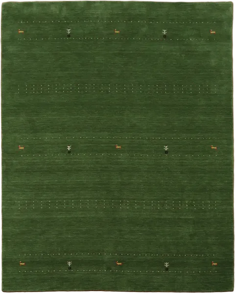 Lush Green Gabbeh Tribal Area Rug 8x10