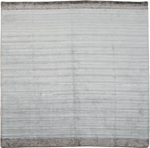 Elegant Light Blue Striped Rug Perfect for Modern Minimalist Spaces 8x8
