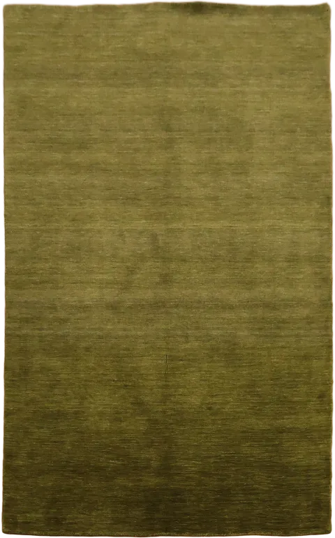 Elegant Olive Green Gabbeh Area Rug 5x8