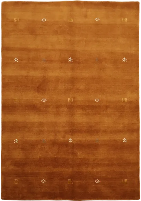 Gabbeh Tribal Area Rug in Rust 6x8