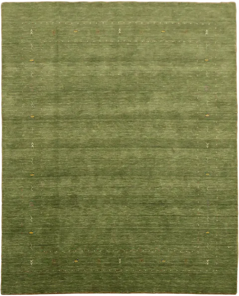 Lust Green Gabbeh Hand-Knotted Tribal Area Rug 8x10