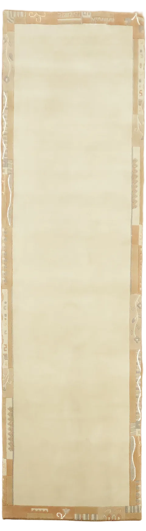 Nepalese Runner Rug in Neutral Tones 3x10