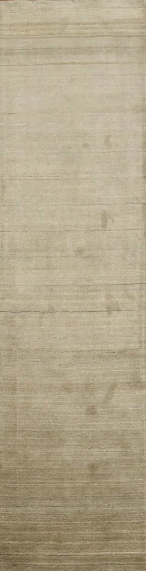 Soft Beige Gabbeh Runner Rug 3x10