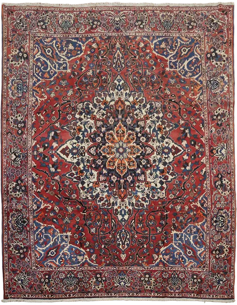 Over Si-ze Vintage Wool Bakhtiari Persian Large Rug 11x14