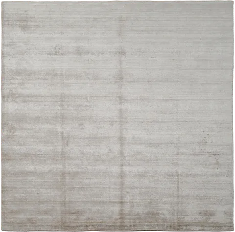 Elegant Beige Taupe Gabbeh Square Rug With Subtle Patterns 8'x8'