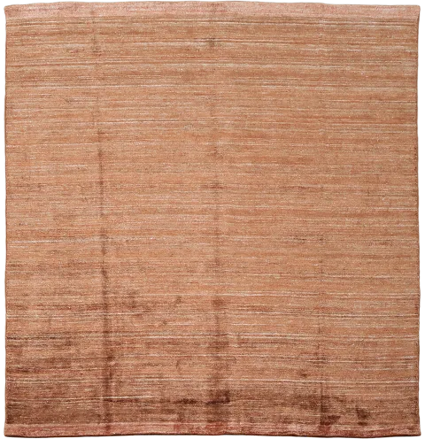 Terracota Gabbeh Silk Square Rug 8x8