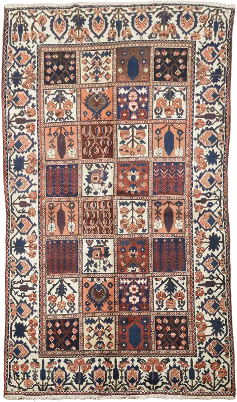 Bakhtiari Persian Wool Area Rug 5x8