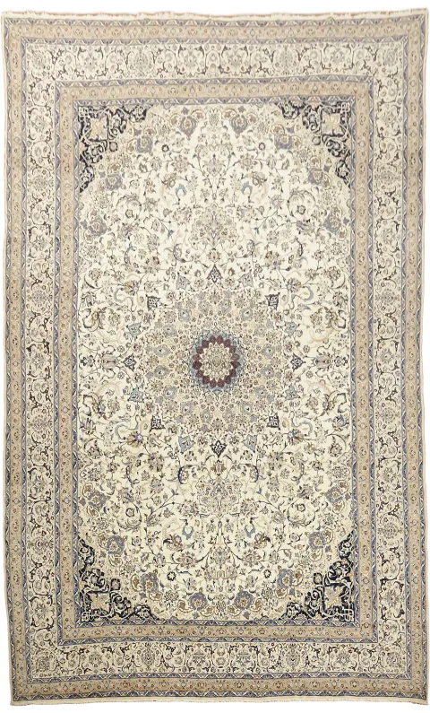 Nain Persian Large Wool Rug 16x27