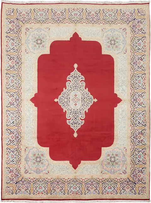 Kerman Persian Wool Area Rug 10x13