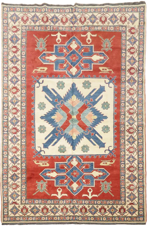 Kazak Oriental Area Wool Rug 7x11