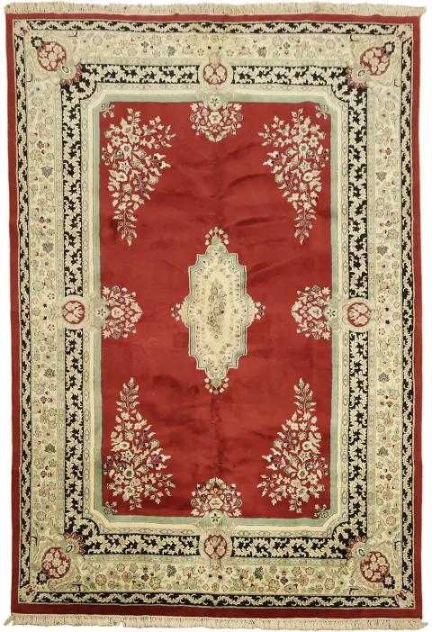 Kerman Oriental Large Wool Rug 10x14