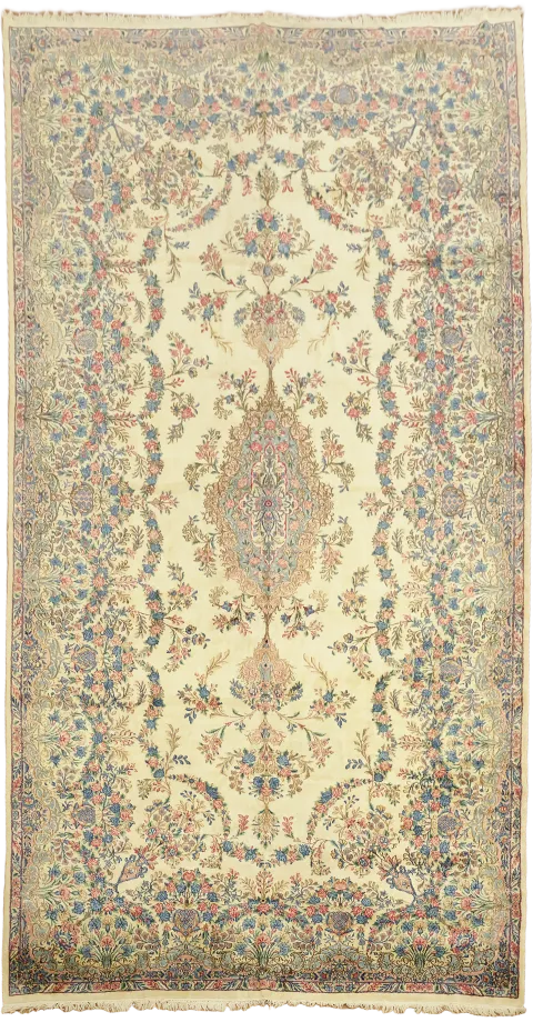 Kerman Persian Large Wool Rug 10x20