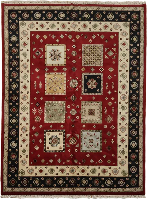 Agra Oriental Area Wool Rug 9x12