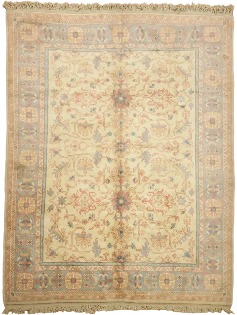Floral Oushak Turkish Area Wool Rug 10x13