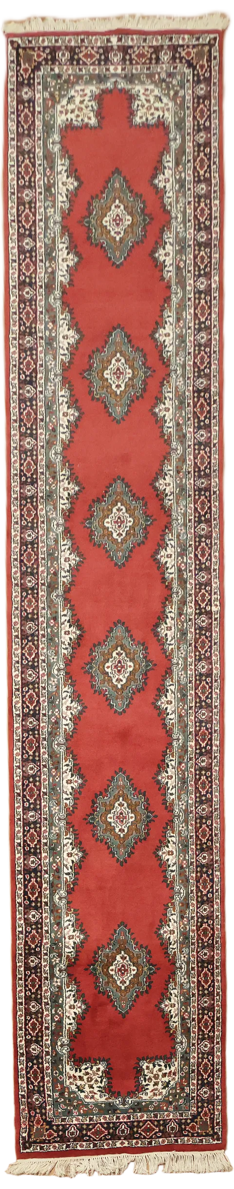 Kashan Oriental Runner Wool Rug 3x14