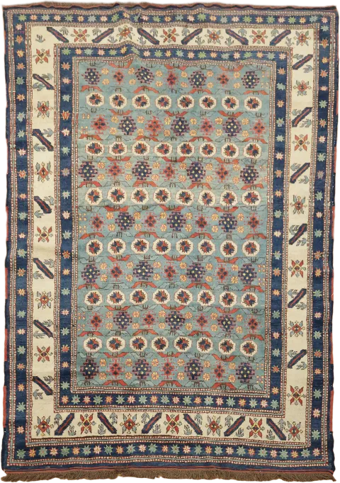 Super Kazak Oriental Wool Rug 5x7