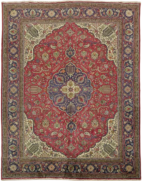 Tabriz Persian Area Wool Rug 10x13