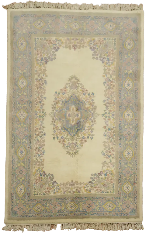 Wool Kerman Persian Area Rug 6x9