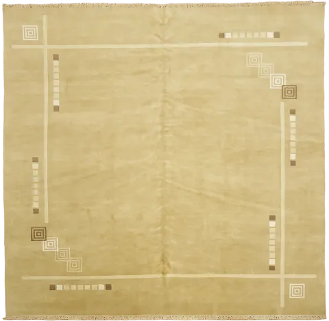 Square Nepal Tibetan Oriental Area Wool Rug 10x10