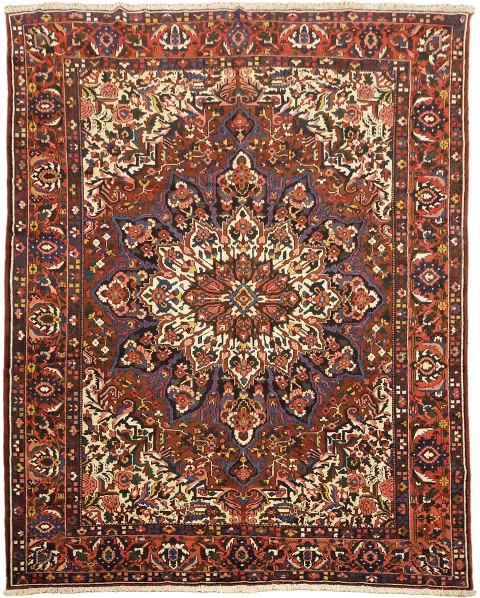 Bakhtiari Persian Large Wool Rug 11x13