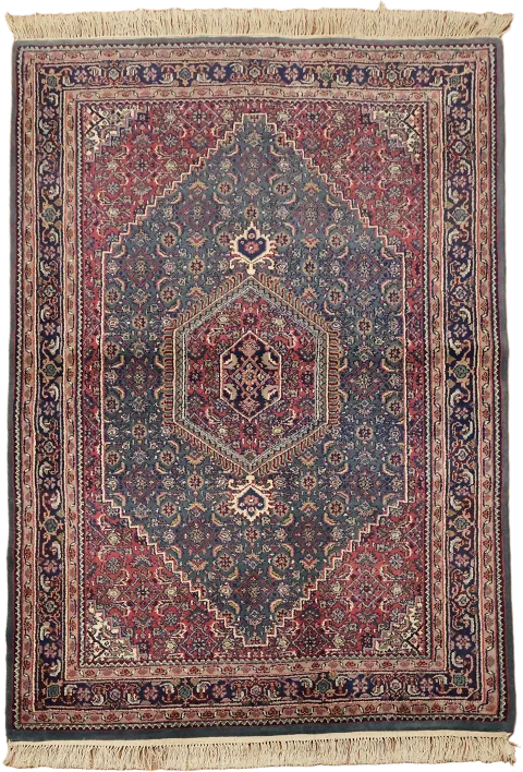 Top Quality Green Bidjar Oriental Wool Rug 4x6