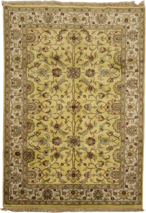 Agra Oriental Area Wool Rug 6x9
