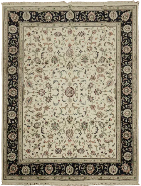 All Over Floral Kashan Oriental Area Wool Rug 9x12