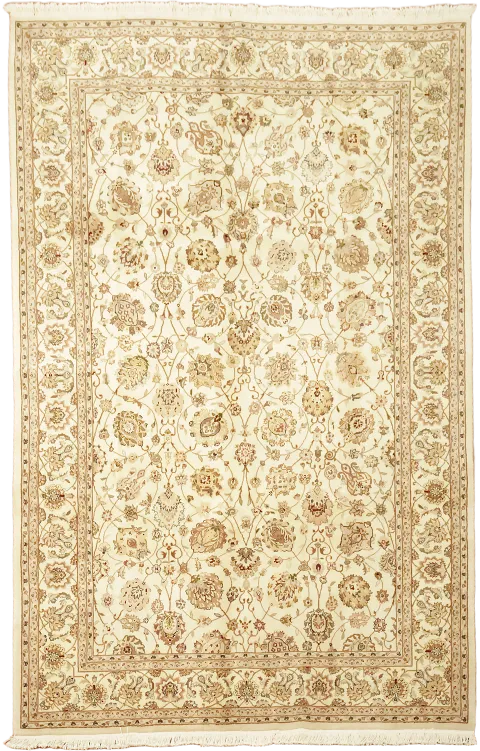 Tabriz Oriental Wool Area Rug 6x9