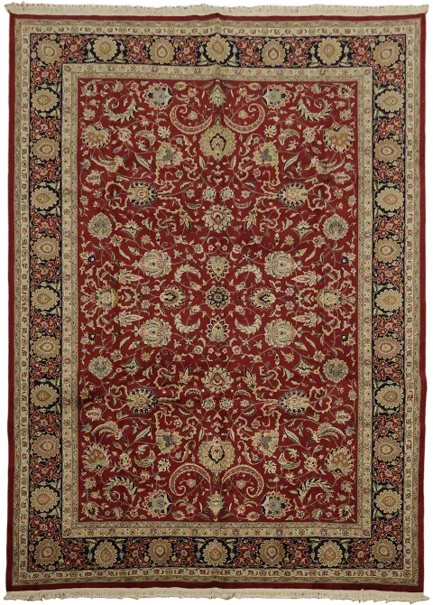 Top Quality Wool Tabriz Oriental Large Rug 10x14