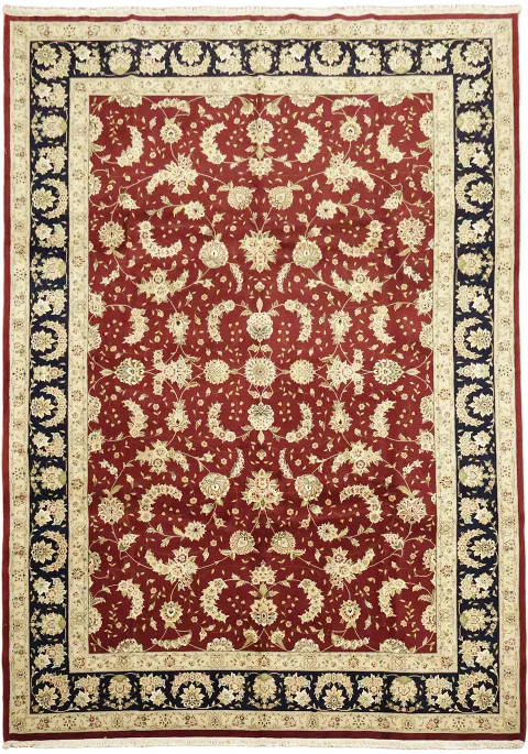 Vegetable Dye Top Quality Wool Tabriz Chinese Large Rug 10x14