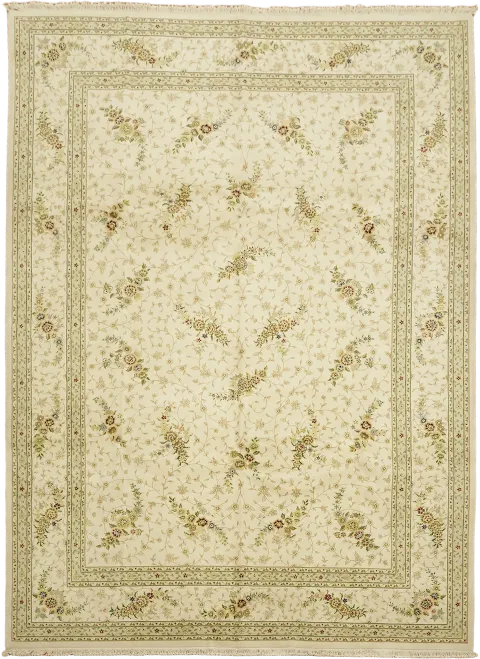 Tabriz Oriental Wool Floral Wool Area Rug 10x14
