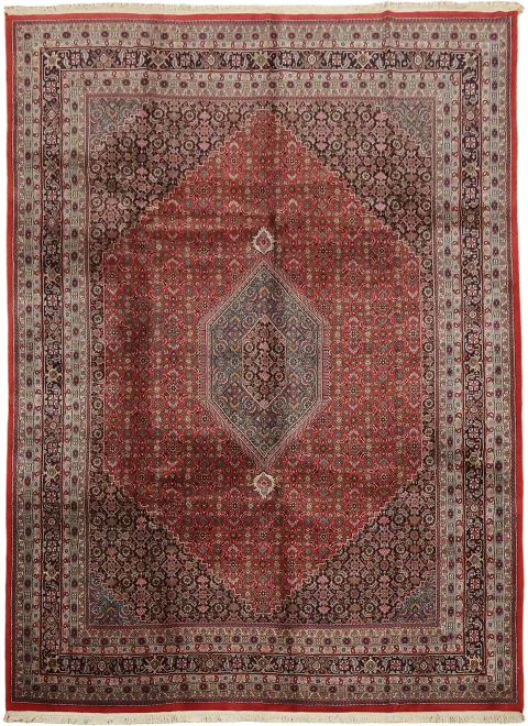 Tabriz Oriental Geometric Wool Area Rug 9x12