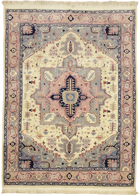 Geometric Heriz Oriental Area Wool Rug 9x13