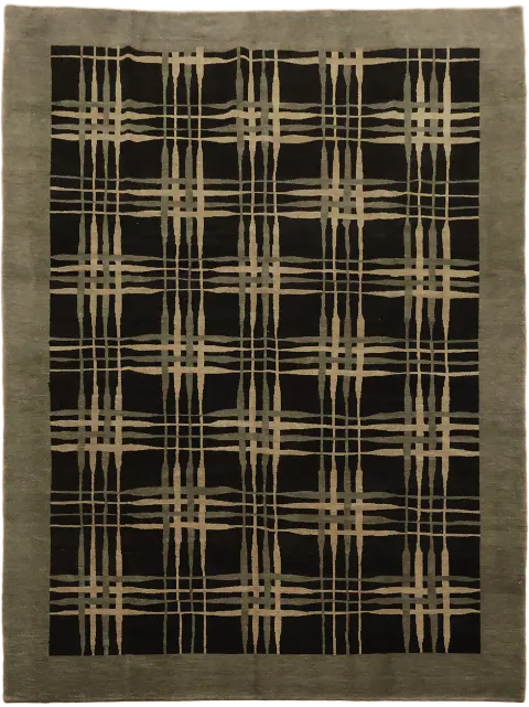 Wool Modern Gabbeh Oriental Area Rug 8x11