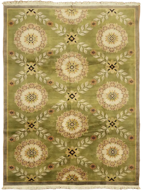Nepal Tibetan Oriental Area Wool Rug 9x12