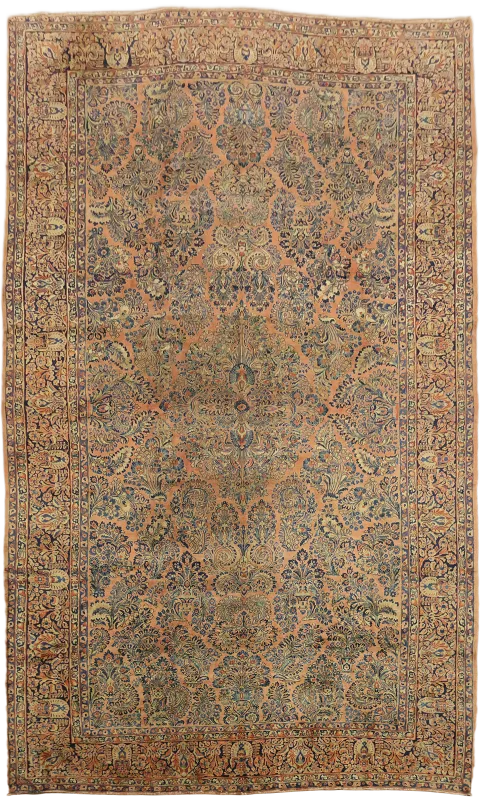 Antique Sarouk Persian Large Wool Rug 10x15