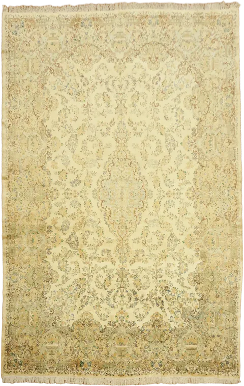 Vintage Kerman Persian Large Wool Rug 11x17