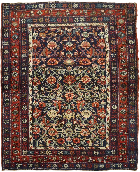 Old Tribal Wool Kazak Oriental Rug 4x5