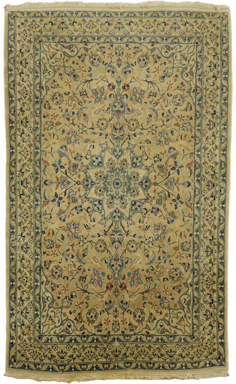 Extra Fine Antique Wool Nain Persian Rug 3x4