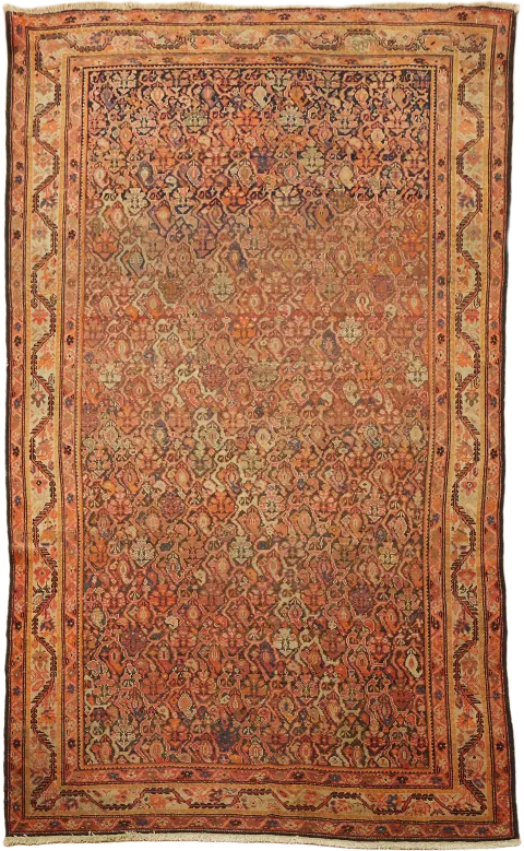 Pre 1900 Tribal Antique Malayer Persian Wool Rug 4x6